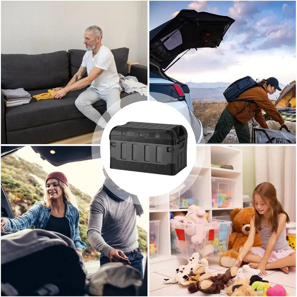 Camping Box Car Trunk Organizer Storage Box Multifunctional Large Capacity Collapsible Storage Boxes For Car Truck Aimak Store