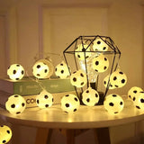 1pc 10/20LED Football String Lights Creative Atmosphere Lamp Battery Powered For Restaurants Window Displays Room Holiday Decor Aimak Store