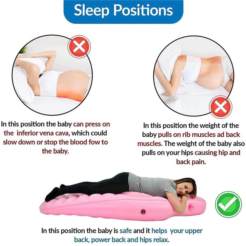 Inflatable Pregnancy Mattre Yoga Mat For Pregnant Women Inflatable Mat Mattress Pregnancy Maternity Body Bed Pillow Sleeping Mat Aimak Store