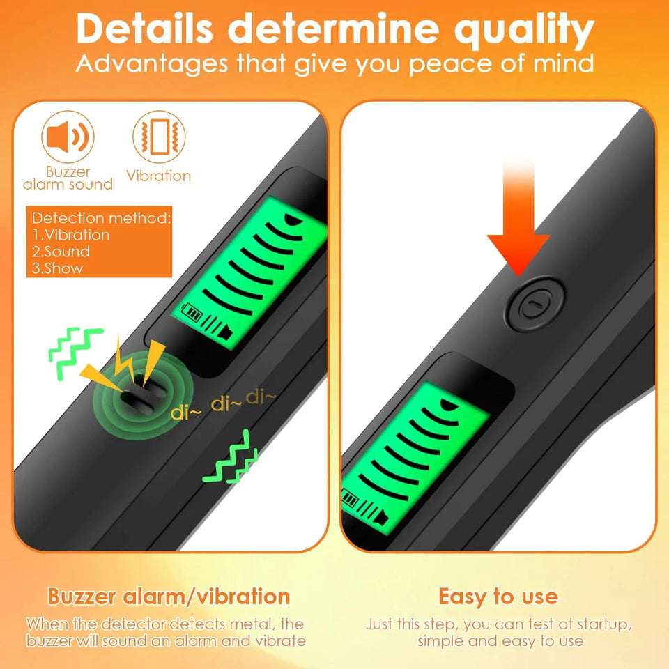 Metal Detector IP66 Waterproof Portable High Sensitivity Metal Detector Underground UnderwaterMultipurpose Metal Finder Aimak Store