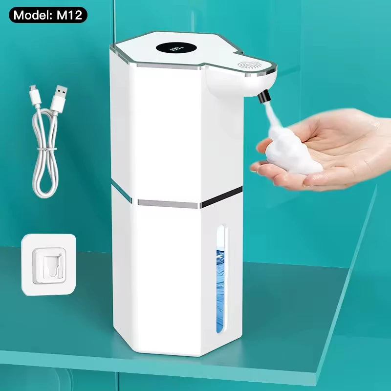 Automatic Soap Dispenser 360Ml 4 Level Liquid Foaming Soap Dispenser Long Battery Charging Automatic Soap Dispenser No Drilling Aimak Store