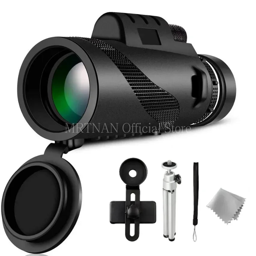 Monocular Telescope Long Range Zoom Hd Bak4 Prism Telescope with/without Tripod Phone Clip Hunting Outdoor Camping Aimak Store