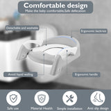 Children's Toilet Seat Stairway Adjustable Baby Toilet Folding Stand Step Stool Toilet Seat Ring with Nonslip Pad for Boys Girls Aimak Store