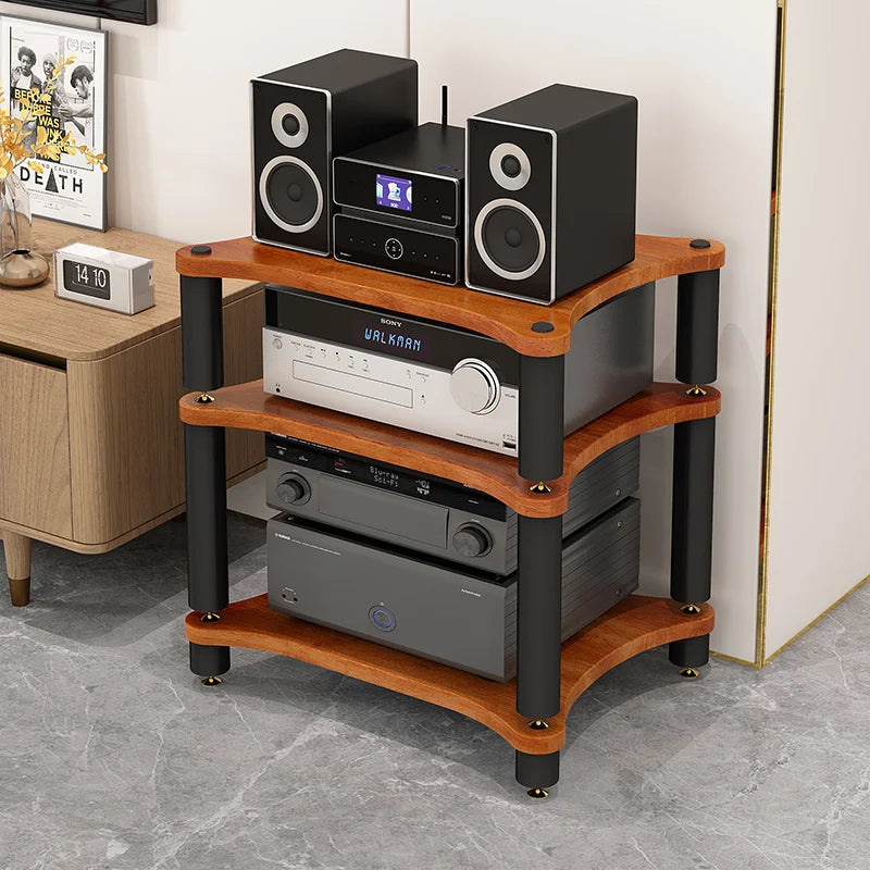 HiFi amplifier rack cabinet shock mount removable CD player video audio equipment metal tripod Desktop tripod stand speaker Aimak Store