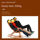 Folding Rocking Chair Lazy Lunch Break Balcony Lazy Leisure Nap Easy Chair For Home Use Sillon Plegable Katlanabilir Aimak Store