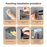 Foldable Clothes Drying Rack Wall-Mounted Clothes Towel Rack Corrosion Resistant Expandable Retractable Bathroom Laundry Rack Aimak Store