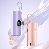 5000/10000/20000mAh 2IN1 Mini Power Bank Pocket External Battery Plug Portable Power Bank For iPhone Huawei Fast Charging Outdoo Aimak Store