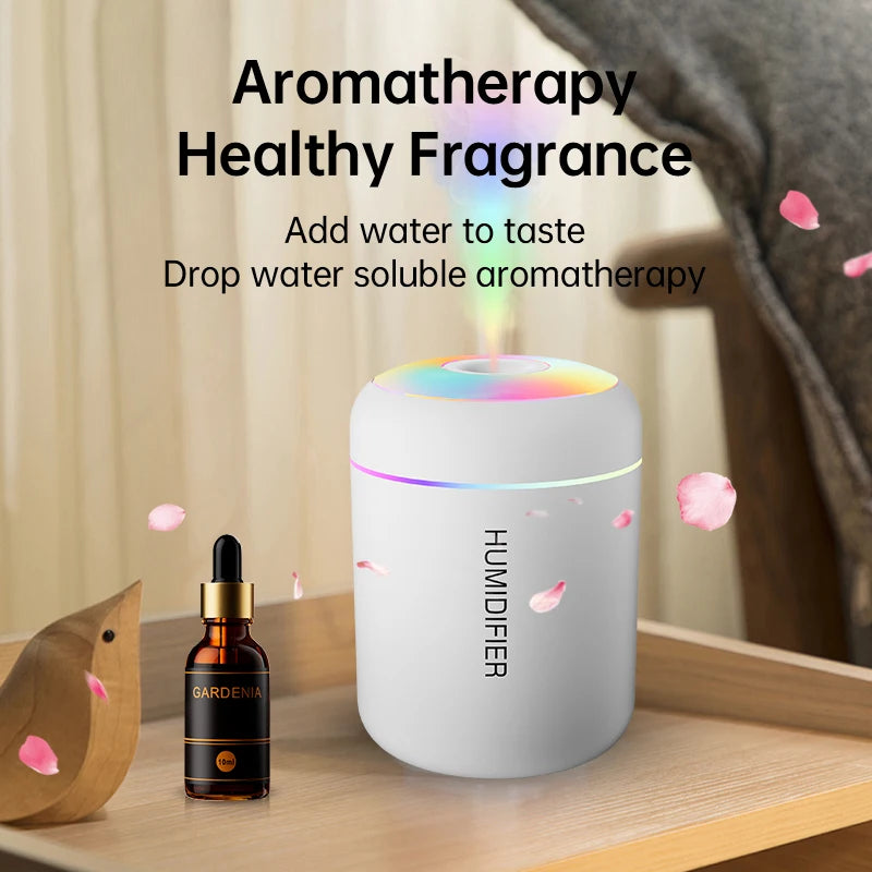 180ML Mini Air Humidifier USB Electric Aroma Diffuser Essential Oil Purifier Aromatherapy Mist Maker Lights For Car Home Bedroom Aimak Store