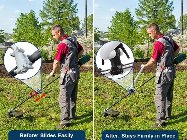 Ergonomic Weed Eater Handle Extension Weed Trimmer Grip Lawn Mower Auxiliary Handle Adjustable Mower Assist Extension Grip Aimak Store