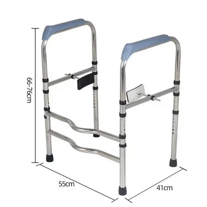 Non Slip Bathroom Armrest Easy To Install Toilet Chair Stainless Steel Lavatory Support Frame Foldable Safety Shower Seat