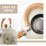 3L Whistling Kettle Teapot Floral Enameled Universal Teapot Water Kettle Large Capacity Thickened Coffee Pot Aimak Store