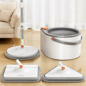 Joybos Clean Dirty Separation 360 Spin Mop Bucket Set and Wringer with Three Types Mop Heads mops clean floor Aimak Store