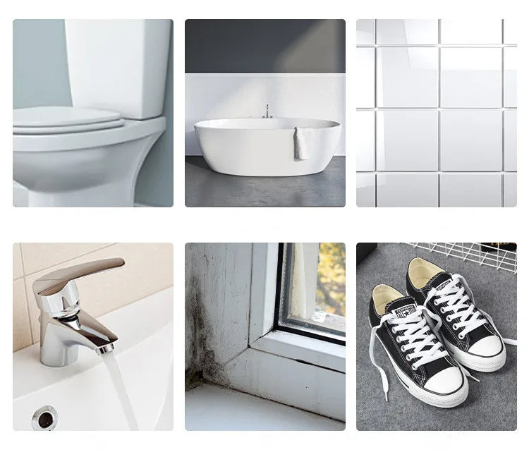 2PCS Multifunction Tile and Grout Cleaning Brush Corner Scrubber Tub Floor Brushes Portable Durable Gap 4 in 1 Cleaning Tools Aimak Store