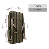 NON-Foldable 2/3/4 Layer Fishing Rod Tackle Bag 80/100/120/130CM Multifunctional Fish Reel Lure Line Tools Storage Case Gear Aimak Store