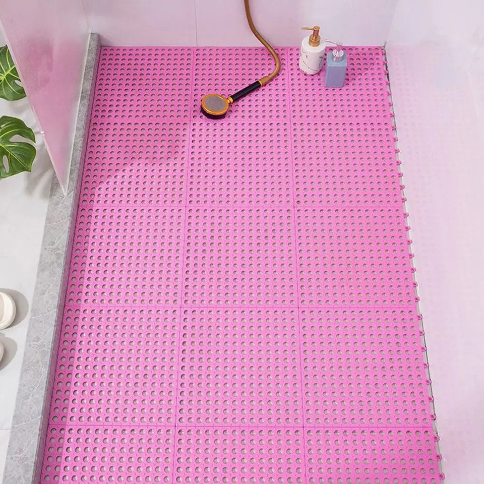TPE Anti-slip Splice Toilet Ground Mat Bathroom Carpet Pet Cage Floor Mat Rabbit Foot Mat Aimak Store