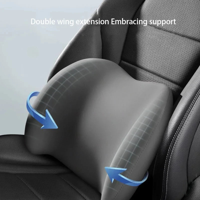 Ergonomic Memory Foam Car Seat Cushion - Lumbar Support & Neck Pillow For All-Season ComfortSynthetic Fiber Car Accessories Aimak Store