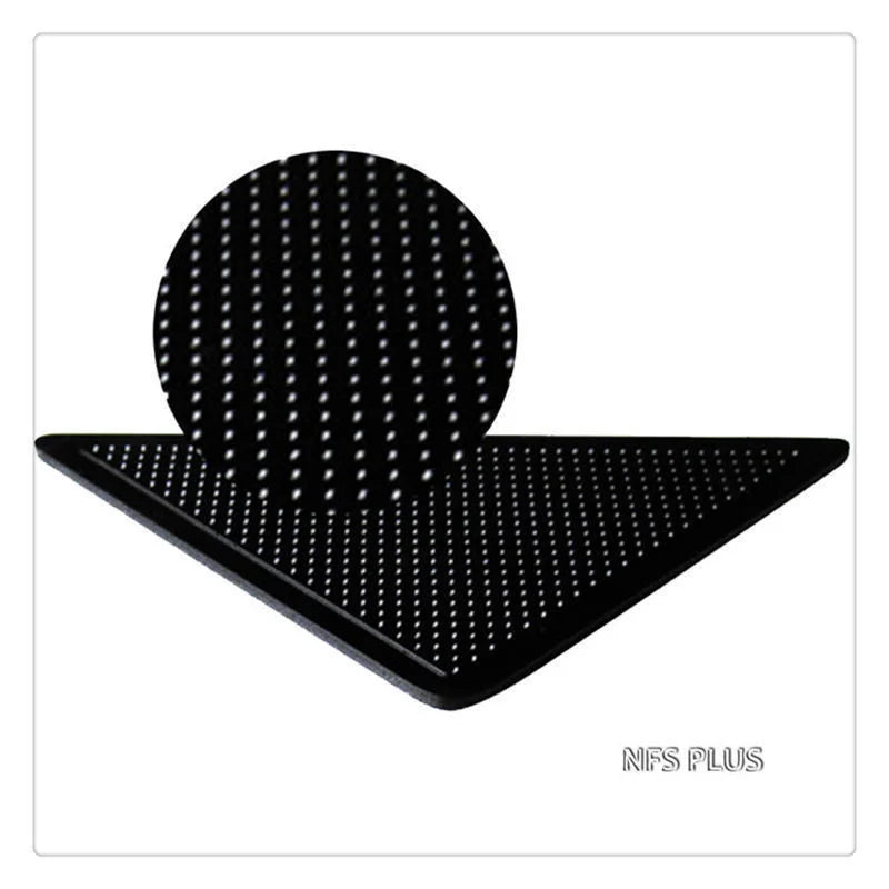 4 Pack Sticky Mat Carpet Rug Grippers 10.5x10.5x15cm Triangle Anti Slip Silicone Washable Reusable Floor Mat Door Carpet Pad Aimak Store