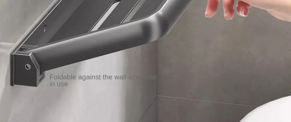 1PC Bathroom Storage Rack Foldable Bathroom Vanity Organiser No Hole Hanging Organiser Vanity Organiser Bathroom Organiser Shelf Aimak Store