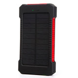 20000mah Portable Solar Power Bank Waterproof External Battery Backup Powerbank 20000 mah Phone Battery Charger LED Pover Ban Aimak Store