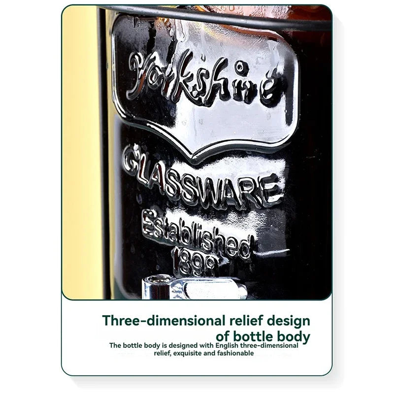 4L Large Drink Dispenser Sealed Drink Lemonade Dispenser Jar With Faucet Cocktail Wine Drinker Parties Juice Can Container Aimak Store