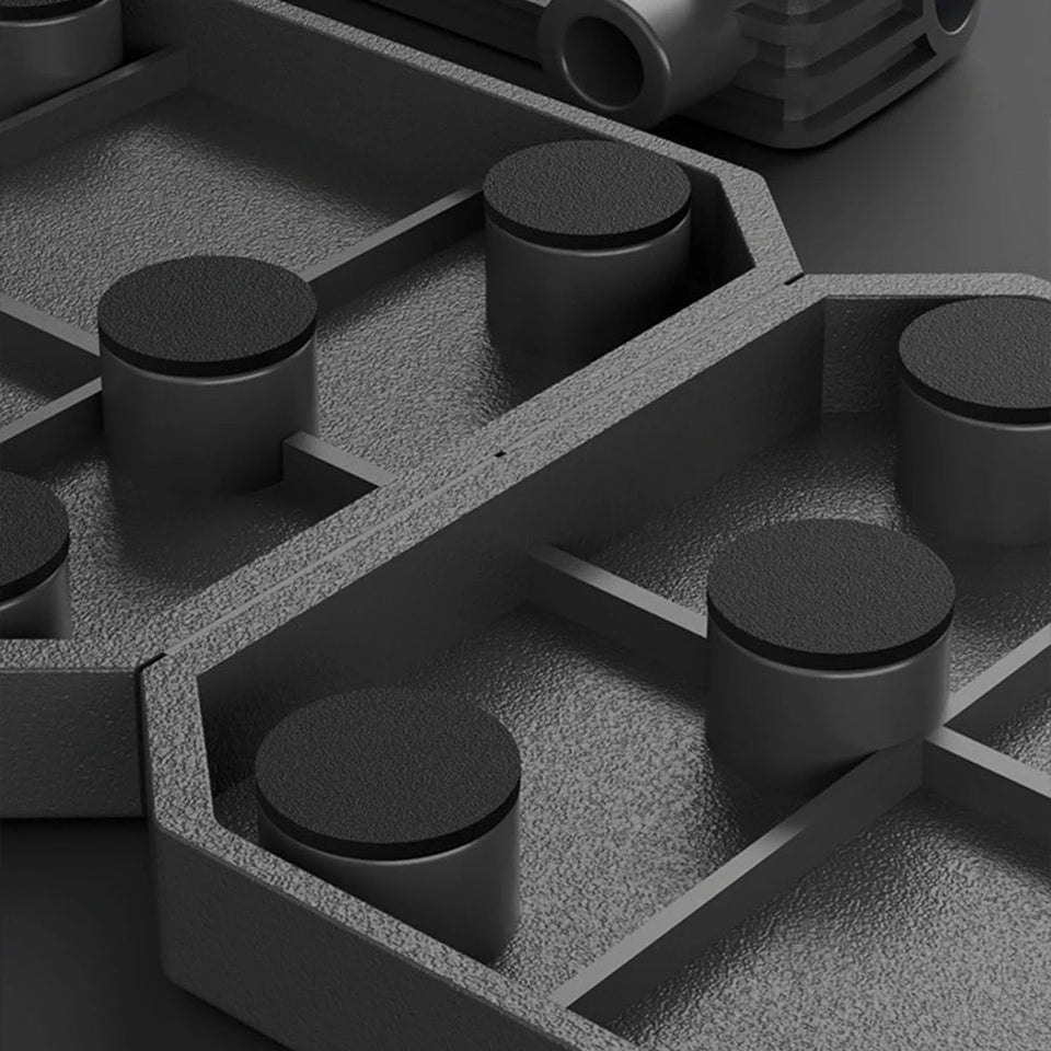 Folding Push-up Board Portable Fitness Equipment Multi-Functional Abdominal Enhancement Support Heavy Duty Non Slip for Home Gym Aimak Store