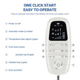 Ergonomic Electric Lumbar Traction Massager Adjustable Vibration Waist Spine Support Back Massage Machine Inflatable Stretcher Aimak Store