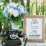 Wedding Audio Guest Book Phone Retro Rotary Style Antique Phone Audio Guestbook Phone Message Voice Recorder  For Wedding Party Aimak Store