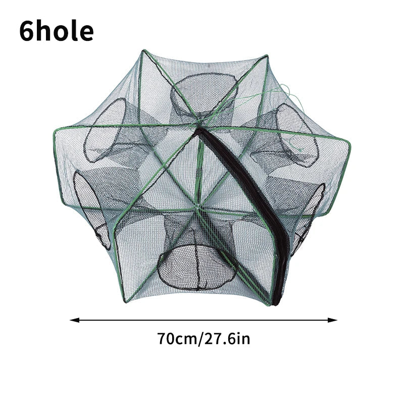 Mesh for Fishing Crayfish Net Foldable Crayfish Catcher Casting Fish Network Crab Trap Catchers Cage Network Fishing Accessories Aimak Store