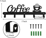 Coffee Mug Holder Wall Mounted, Metal Coffee Mug Rack for Wall, Coffee Cup Rack wall hooks，coat hooks，coat hanger Aimak Store