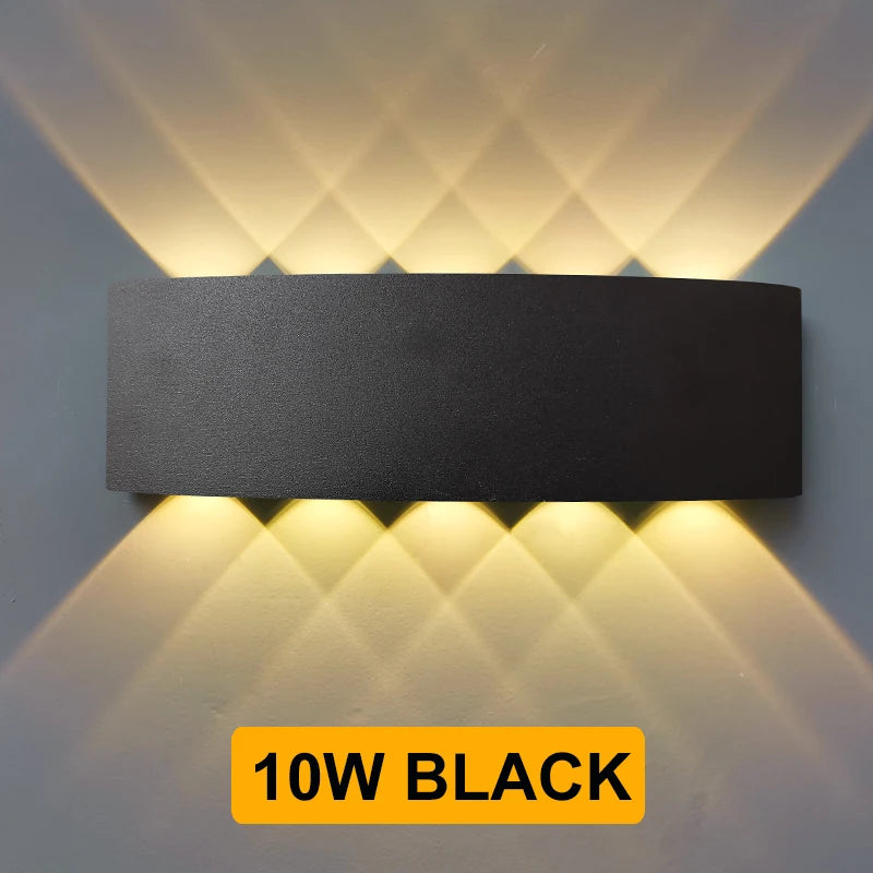 Outdoor Wall Lamp IP65 Waterproof Garden Lighting AC86-265V Exterior Wall Light Living Room Stair Porch Light Home Decor Fixture Aimak Store