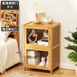 Modern Simple Storage Small Night Stand Household Bedside Table Solid Wood Bedchamber Large Capacity Home Furniture Aimak Store