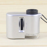 Portable 60X Handheld Magnifying Glass Mini Pocket Microscope Loupe Currency Detector Jeweler Magnifier With LED Light Aimak Store
