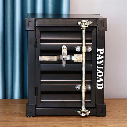 Coffee table, side table, industrial style cabinet, iron bedside table, creative bedside cabinet, small storage cabinet