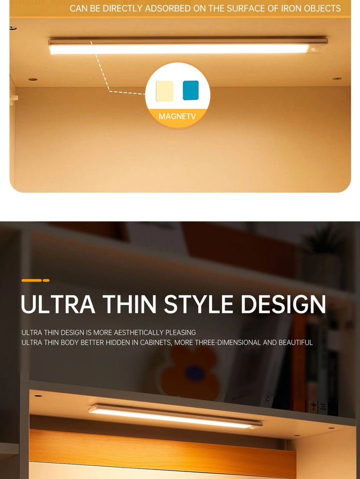 Night Light Led Light Under Cabinet Light Motion Sensor night light Closet Light Cabinet Kitchen Lighting Magnetic night light Aimak Store