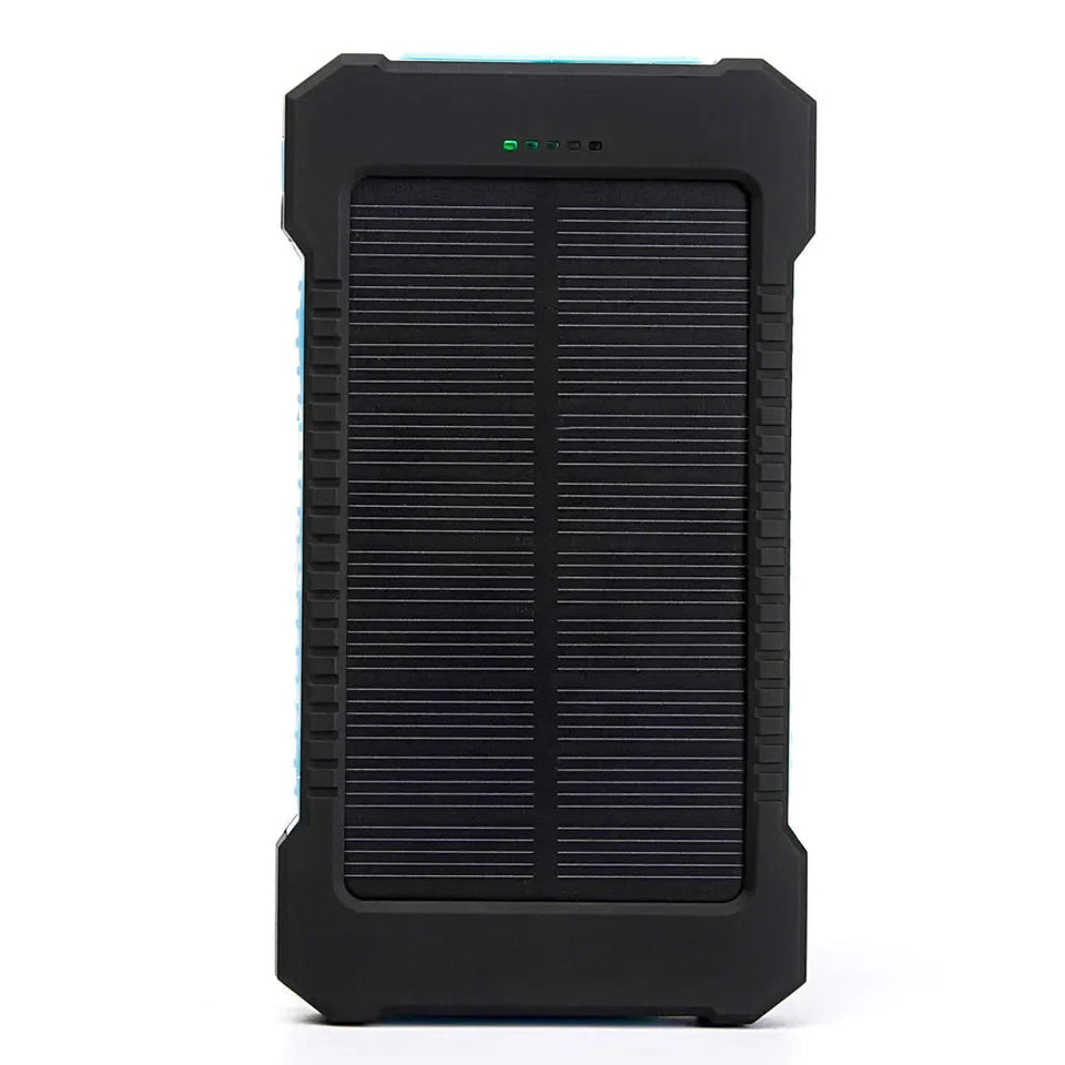 20000mah Portable Solar Power Bank Waterproof External Battery Backup Powerbank 20000 mah Phone Battery Charger LED Pover Ban Aimak Store