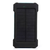 20000mah Portable Solar Power Bank Waterproof External Battery Backup Powerbank 20000 mah Phone Battery Charger LED Pover Ban Aimak Store