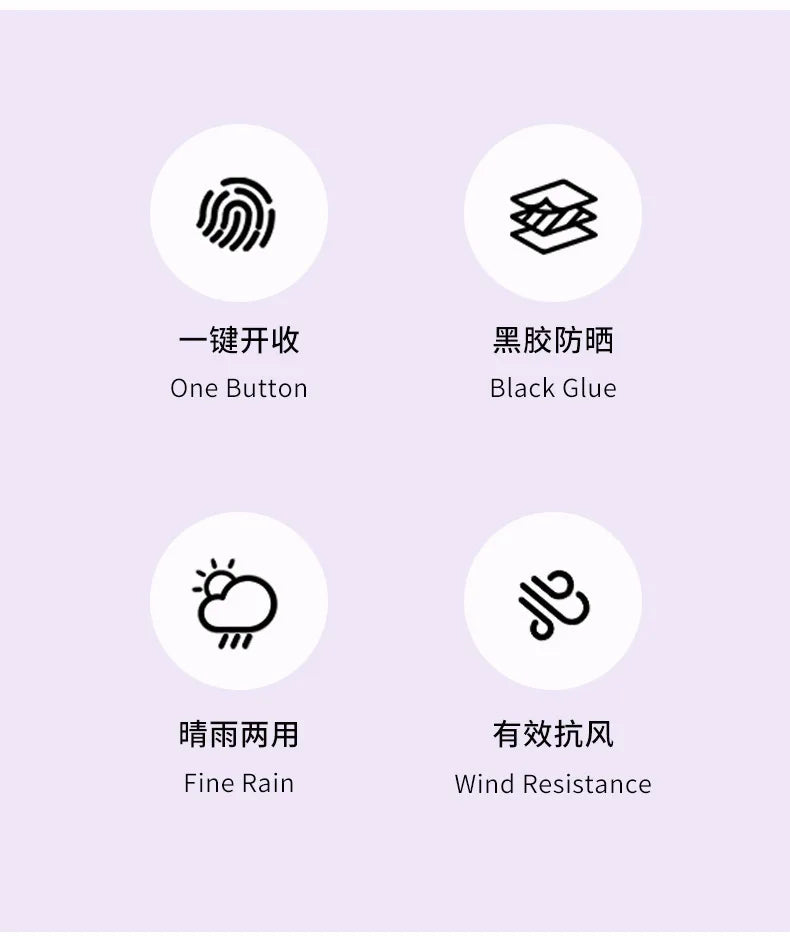 Umbrella Fully Automatic Men's Reinforced Women's Sunshade Umbrella, Rain and Rain Dual Use Umbrella, UV Protection Aimak Store