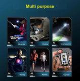 8 Modes Waterproof Mini Keychain Flashlight Magnet USB C Rechargeable EDC 800 High Lumens LED&COB Portable Clip on Flashlights Aimak Store