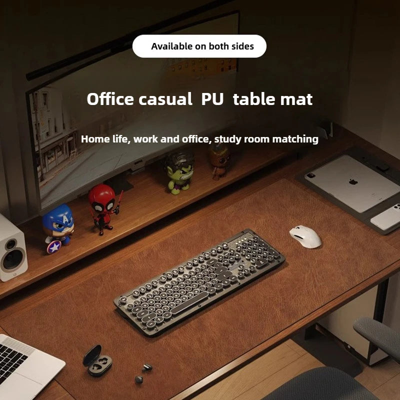 Retro Mousepad Mouse Pad Large Waterproof Non-slip PU Suede Desk Mat Computer Keyboard Desk Pad Mouse Mats Gaming Accessories Aimak Store