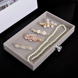 Acrylic Velvet Jewelry Organizer with 3 Drawers Stackable Display Storage Earrings Necklace Bracelets Box Holder Case for Women Aimak Store