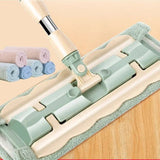 Flat Mop with Stainless Steel Handle, come with Reusable Washable Mop Cloths Aimak Store