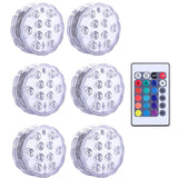 10 LEDs Submersible Light with Remote Control Underwater Night Lamp for Pool Vase Bowl Wedding Party Decoration Underwater Light Aimak Store