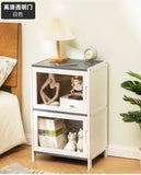 Modern Simple Storage Small Night Stand Household Bedside Table Solid Wood Bedchamber Large Capacity Home Furniture Aimak Store