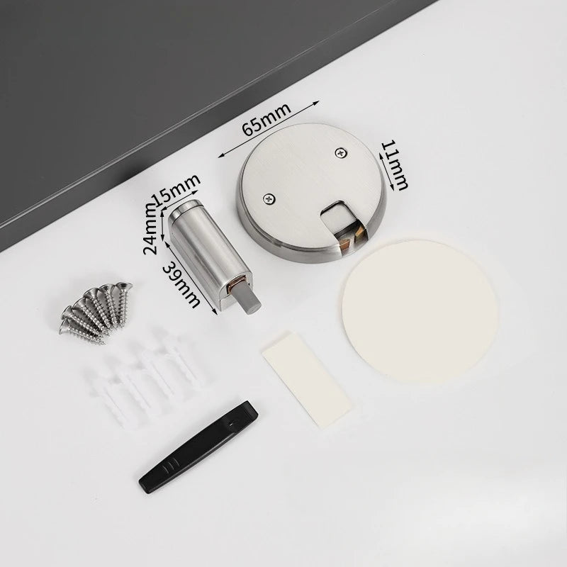 1 set of household silent, punch-free, invisible floor-mounted door stoppers, suitable for bathrooms and bedrooms Aimak Store