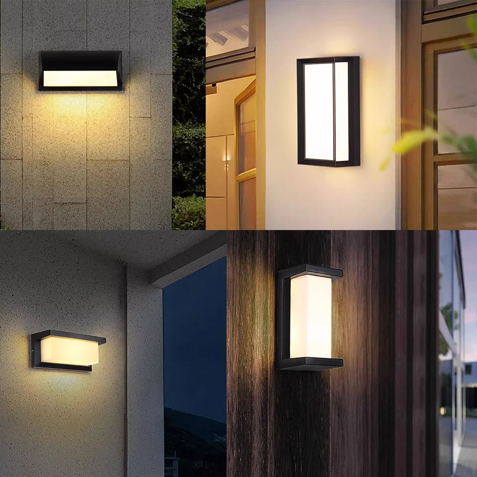 LED Outdoor Wall Light Wall Lamp Motion Sensor 85-265V 16W10W Waterproof Modern Indoor Home Balcony Path Porch Garden Decoration Aimak Store
