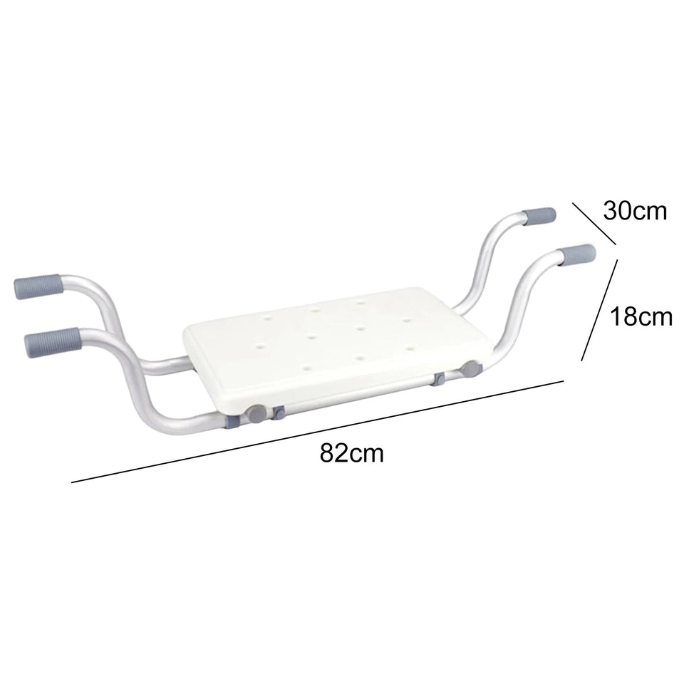 Bath Chair Aluminum Alloy Width Adjustable Bathtub Seat Non-Slip Bathtub Rack Shower Chair for Bathroom Accessories 82x30x18cm Aimak Store