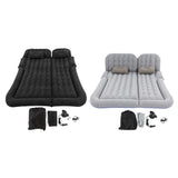 Car Inflatable Bed 2‑In‑1 Multifunction Inflatable Travel Mattress PVC Flocking Soft Sleeping Rest Cushion for Car SUV Aimak Store