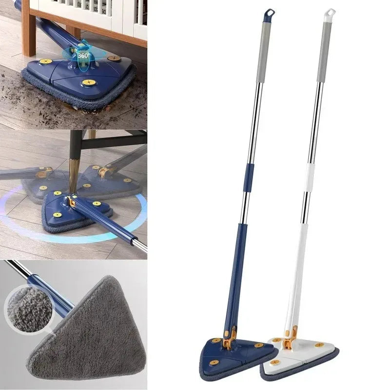 Triangle Mop 360 Rotatable Extendable Adjustable 110 Cm Cleaning Mop For Tub Tile Floor Wall Cleaning Mop Deep Cleaning Mop Aimak Store