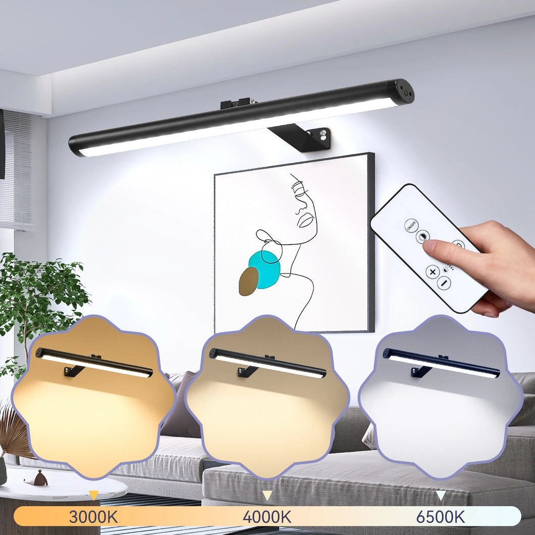 USB Rechargeable LED Wall Light Dimmable Mural Lamp Modern Wireless Aluminum Led Spotlights for Paintings Pictures Wall Lighting Aimak Store