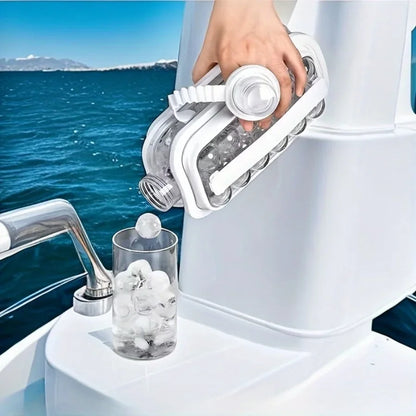 Hot New Portable Ice Ball Maker Bottle 17 Ice Cubes Molds Bottle Creative Ice Hockey Bubble Iceball Maker Kettle
